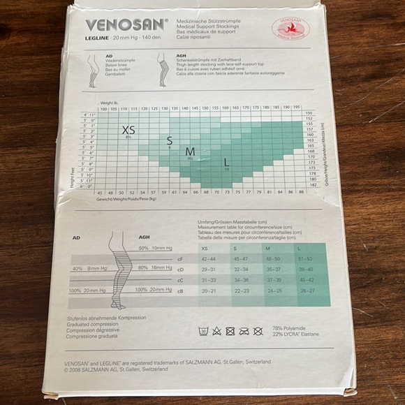 Venosan Medical Support Stockings ladies Medium - Picture 3 of 6